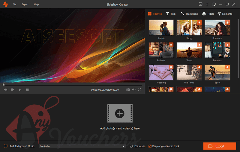 Aiseesoft Slideshow Creator Giveaway Code for 1 Year Free