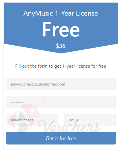 amoyshare anymusic giveaway page