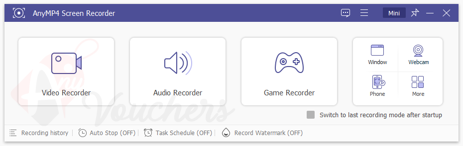 AnyMP4 Screen Recorder Giveaway Key for 1 Year