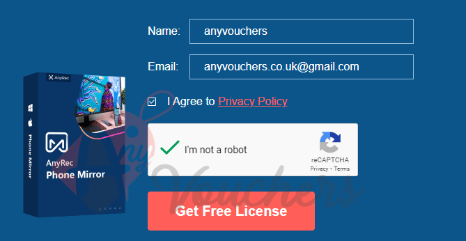 anyrec phone mirror giveaway license code