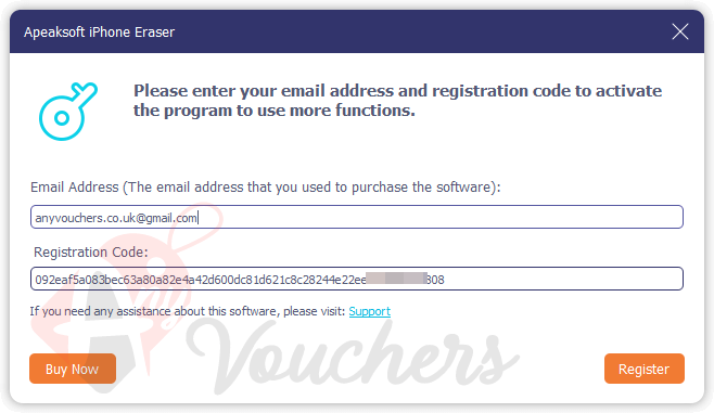 apeaksoft iphone eraser giveaway key