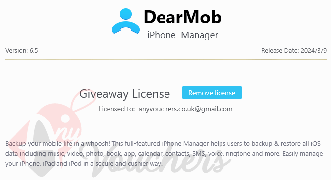 dearmob iphone manager giveaway download