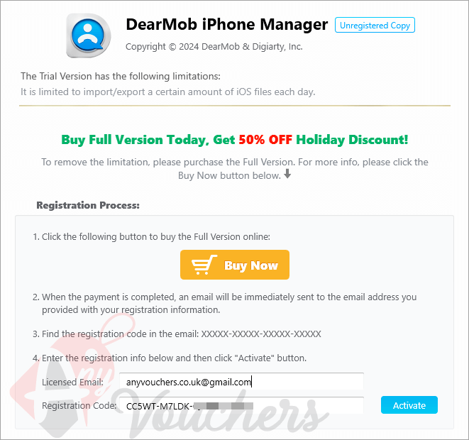 dearmob iphone manager giveaway key