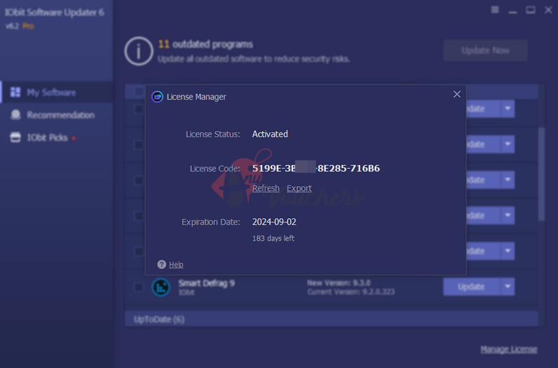 iobit software updater pro license codes