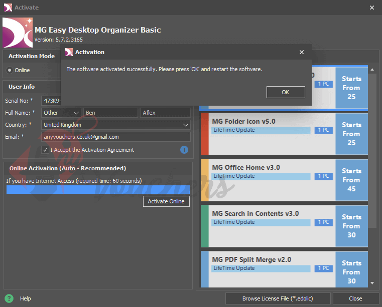 mg easy desktop organizer giveaway key