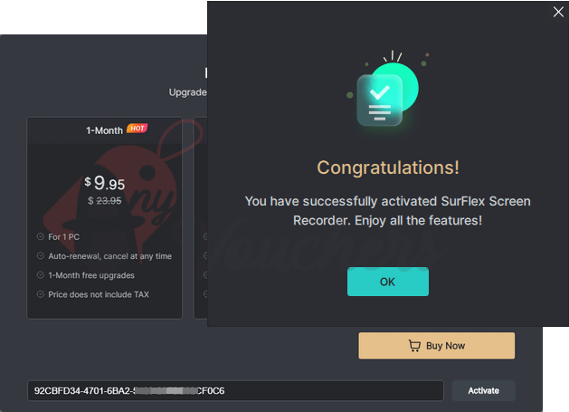 surflex screen recorder license code