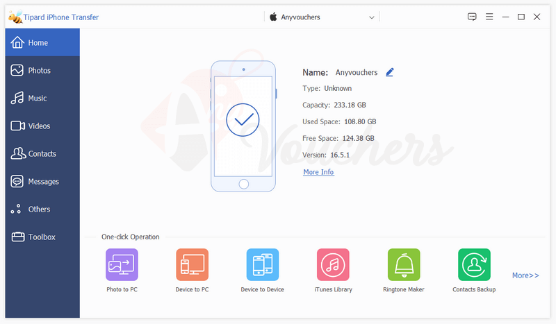 Tipard iPhone Transfer Key Free