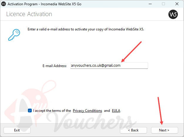 website x5 go 2024 giveaway enter email