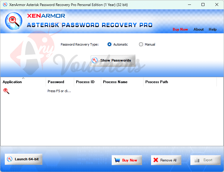 XenArmor Asterisk Password Recovery Pro Key Download