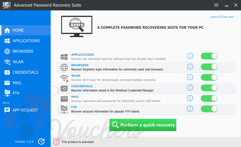 PC Trek Advanced Password Recovery Suite Giveaway Full Version
