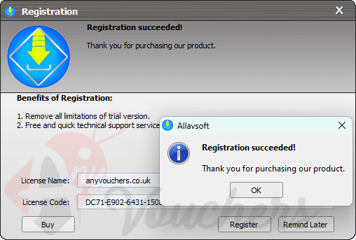 allavsoft for windows giveaway license code