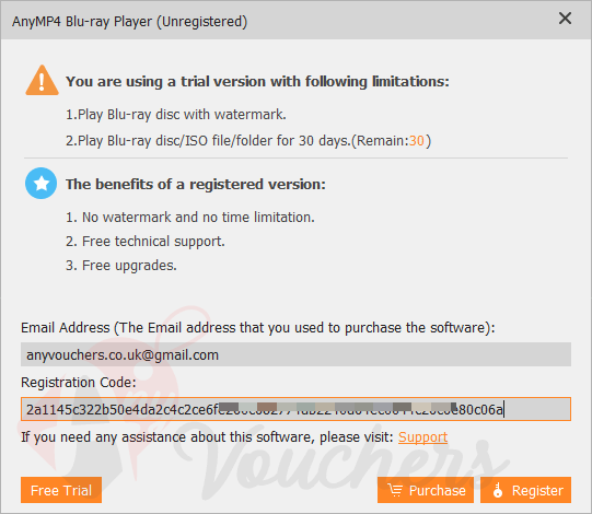 anymp4 blu ray player giveaway code free