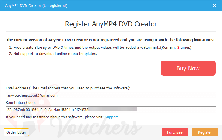 anymp4 dvd creator giveaway license code