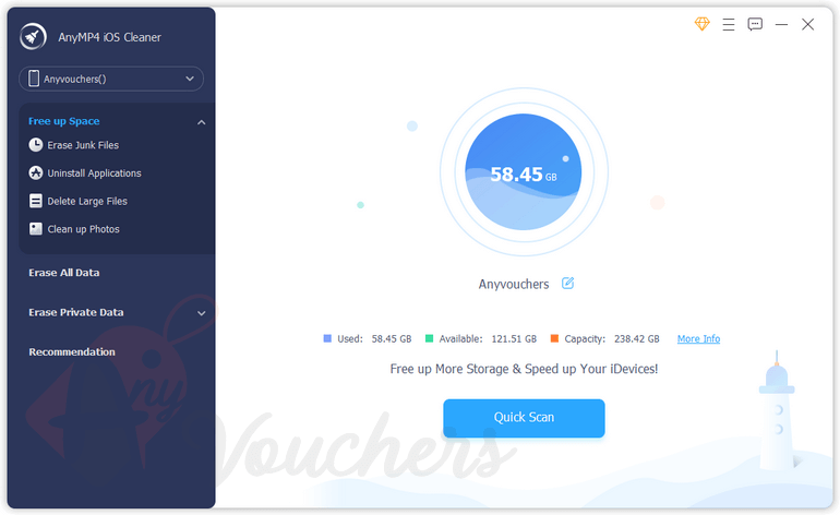 AnyMP4 iOS Cleaner Giveaway License Code Download