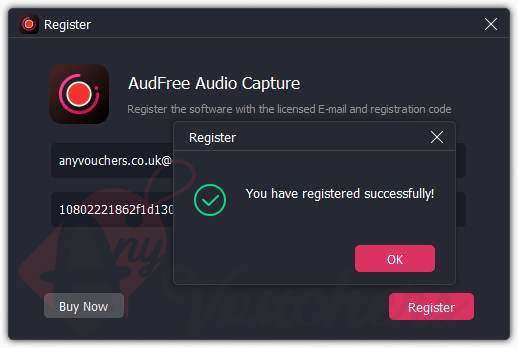 audfree audio capture giveaway key free