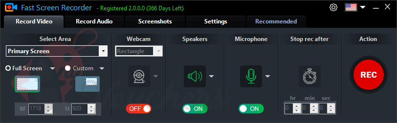 Fast Screen Recorder Giveaway License Code Download
