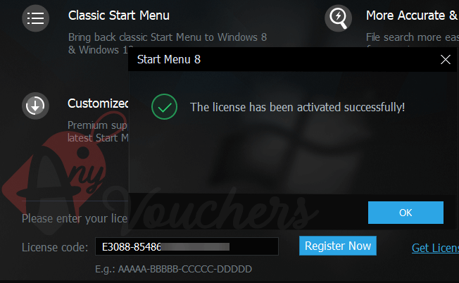 iobit start menu 8 giveaway license code