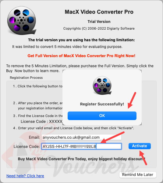 macx video converter pro giveaway code