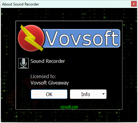 vovsoft sound recorder giveaway full version