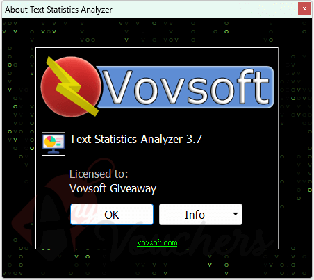 vovsoft text statistics analyzer giveaway full version