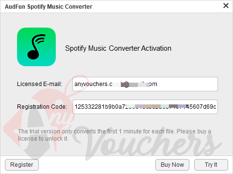 audfun spotify music converter license code